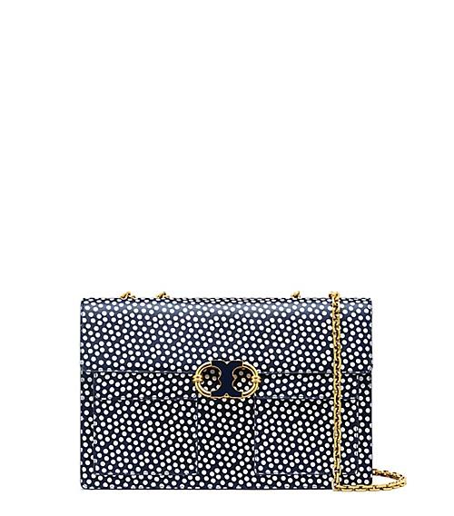Tory Burch Gemini Link Printed Large Chain Shoulder Bag