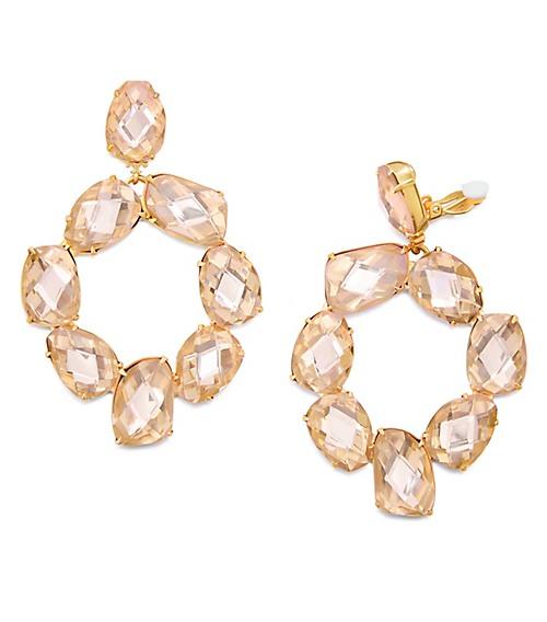 Tory Burch Stone Abstract Wreath Earring