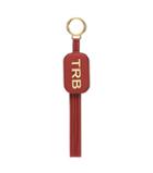 Tory Burch Alastair Personalized Pebbled Key Fob
