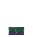 Tory Burch Parrot Applique Envelope Continental Wallet