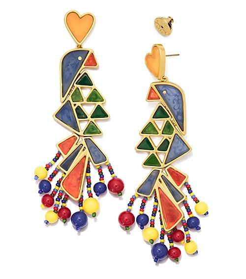 Tory Burch Parrot Statement Earring