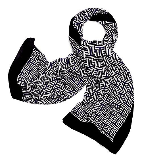 Tory Burch Block T Logo Oblong Scarf