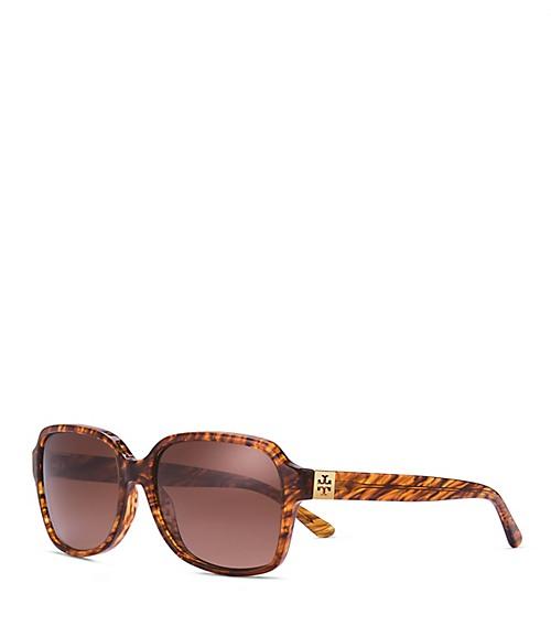 Tory Burch Pierced-t Rectangle Sunglasses