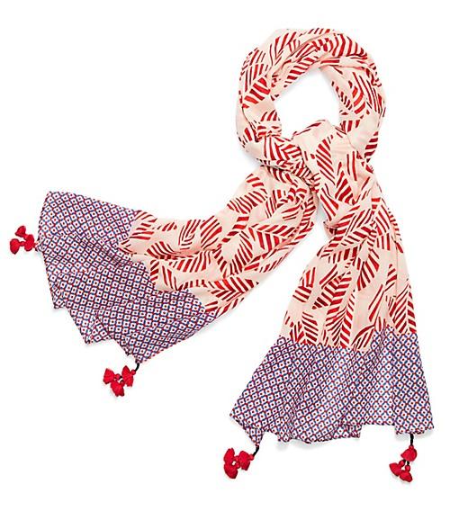 Tory Burch Palmetto Oblong Scarf