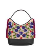 Tory Burch Embroidered Floral Hobo