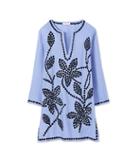 Tory Burch Solid Embroidered Tunic