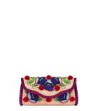 Tory Burch Embroidered Floral Clutch