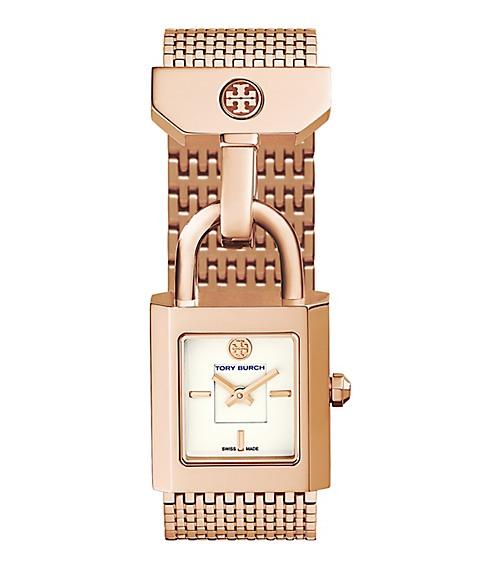 Tory Burch Surrey Watch, Rose Gold-tone/ivory, 22 X 24 Mm