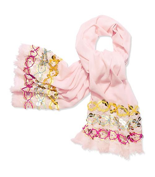 Tory Burch Embellished Oblong Scarf