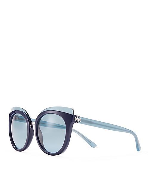Tory Burch Mixed-materials Panama Sunglasses