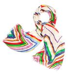 Tory Burch Multi Stripe Oblong Scarf
