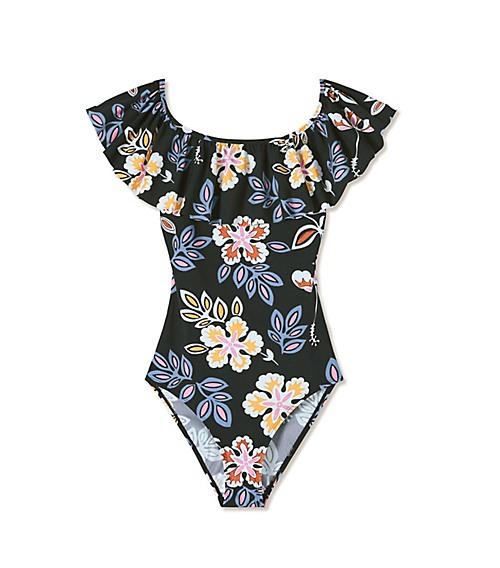 Tory Burch Bay Ruffle One-piece