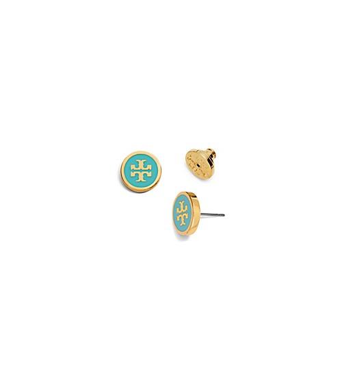 Tory Burch Lacquered Logo Studs
