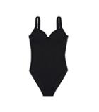 Tory Burch Solid Ruffle One-piece
