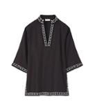 Tory Burch Solid Embellished Tunic