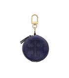 Tory Burch Perforated-logo Circle Pouch Key Fob