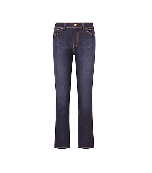 Tory Burch Sandy Cropped Straight-leg Jean