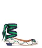 Tory Burch Maritime Ankle-wrap Ballet Flats