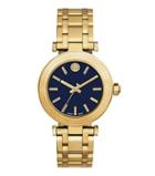 Tory Burch Classic T Watch, Gold-tone/navy, 35 Mm