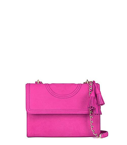 Tory Burch Fleming Snake Convertible Shoulder Bag