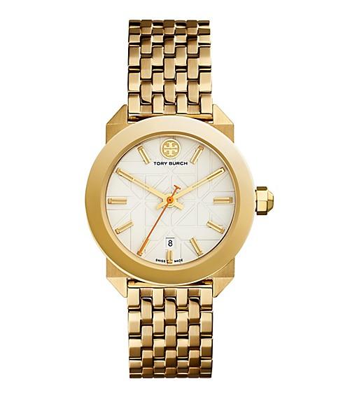 Tory Burch Whitney Watch, Gold-tone/ivory, 35 Mm