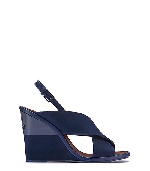 Tory Burch Gabrielle Nubuck Sandal Wedges