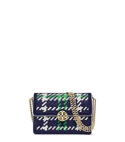 Tory Burch Duet Chain Woven Convertible Shoulder Bag