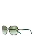 Tory Burch Square Slim-frame Sunglasses