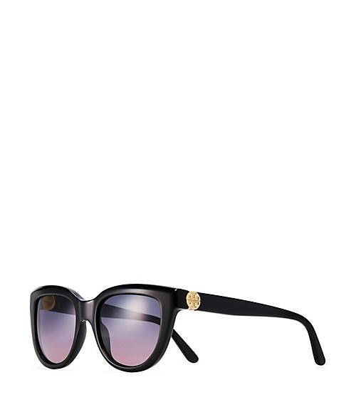 Tory Burch Reva Split-hinge Square Cat-eye Sunglasses