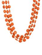 Towne & Reese Lila Necklace In Coral