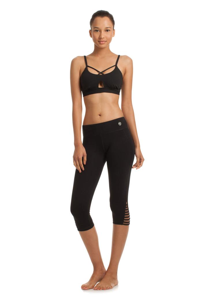 Trina Turk Trina Turk Strapped Solids Mid Length Legging - Black - Size M