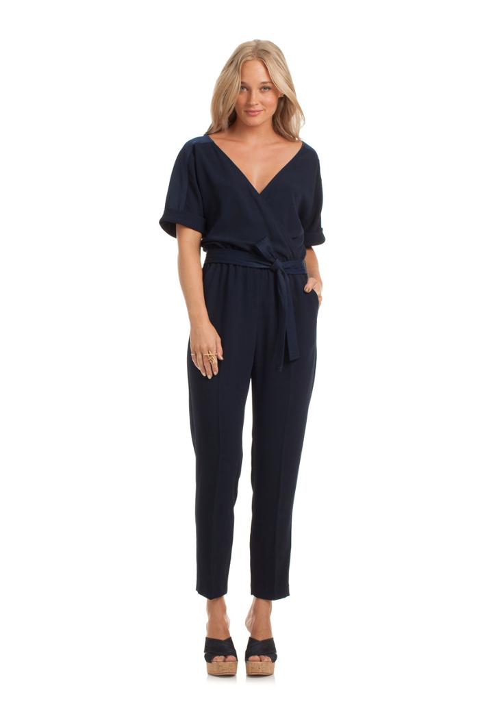 Trina Turk Trina Turk Rumi Jumpsuit - Blue - Size 0