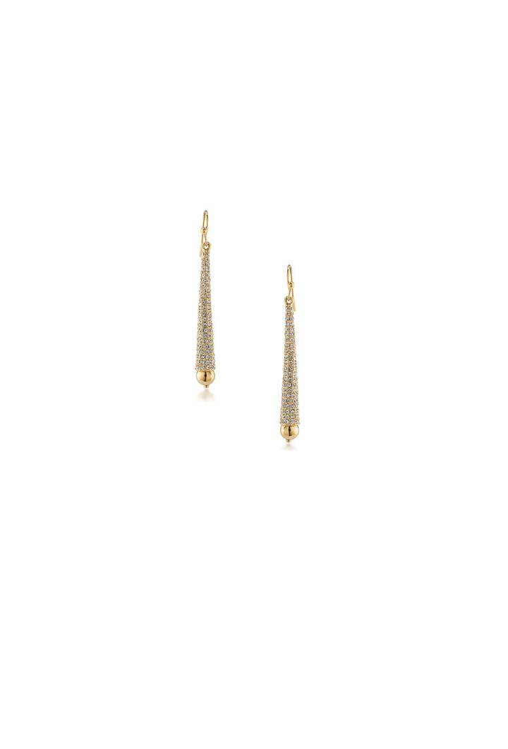Trina Turk Trina Turk Pave Cone Drop Earring - Gold - Size Fit Guide