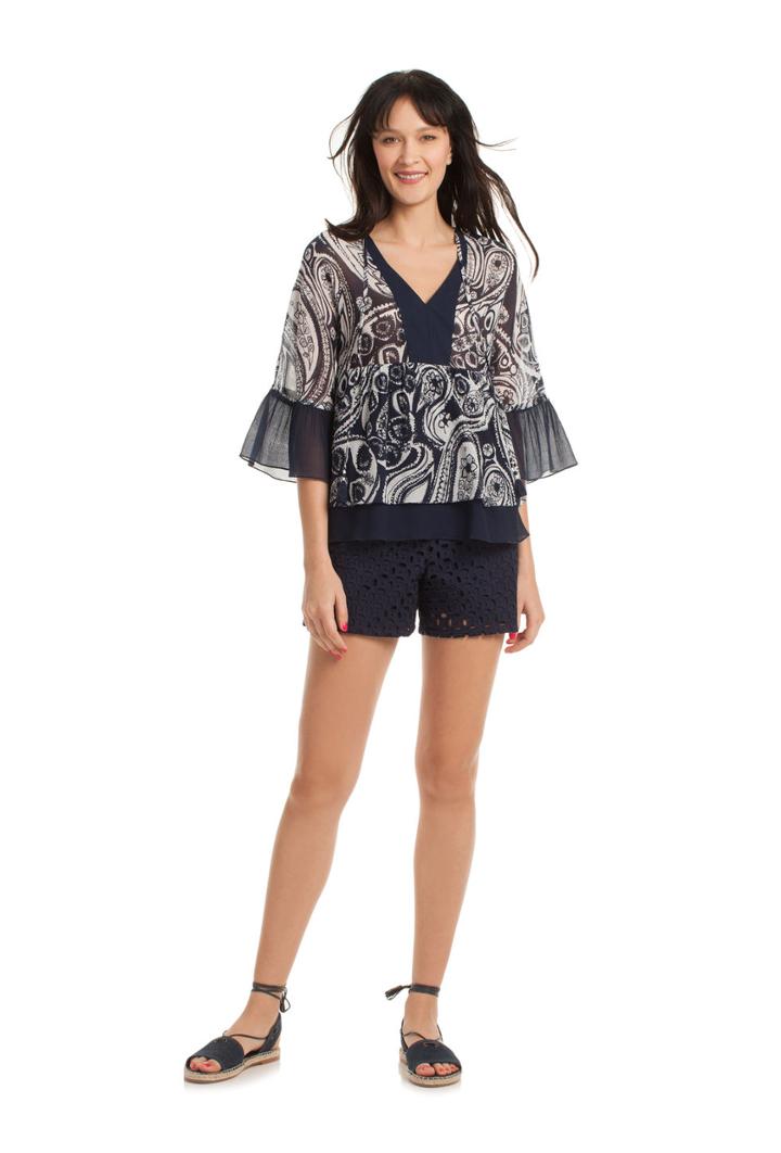 Trina Turk Trina Turk Ayden Top - Indigo/white - Size L