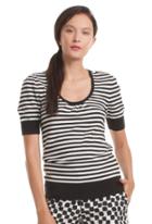 Trina Turk Trina Turk Fennel Sweater Top - Black/white - Size L