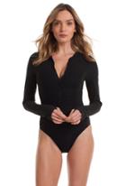 Trina Turk Trina Turk Sunshine Jacquard Paddle Suit - Black - Size L