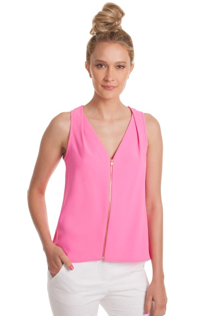 Trina Turk Trina Turk Banning Top - Flamingo Pink - Size L
