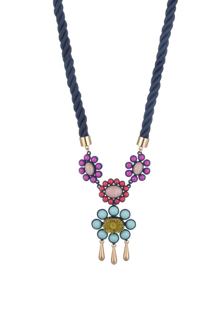 Trina Turk Trina Turk Super Bloom Pendant Necklace - Multicolor - Size O/s