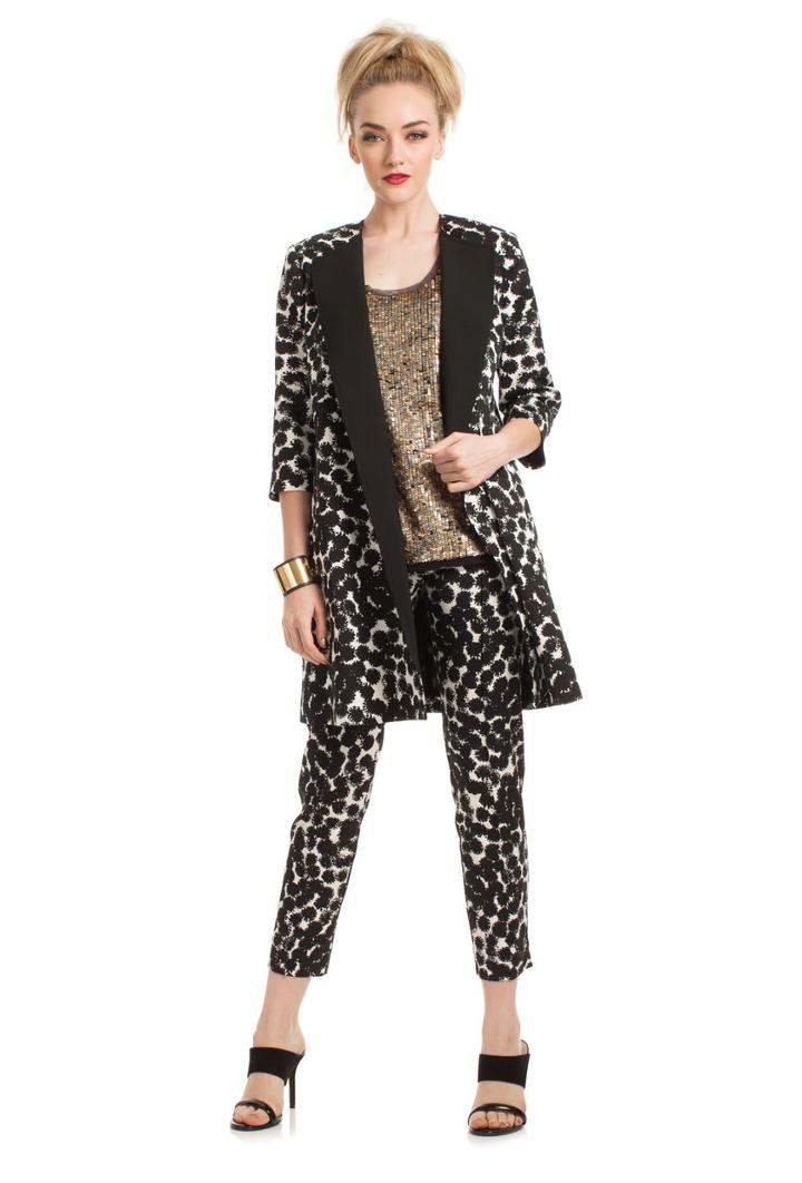 Trina Turk Trina Turk Knoxx Jacket - Black/whitewash - Size L