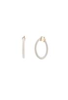 Trina Turk Trina Turk Palm Springs Hoop Earring - White - Size Fit Guide