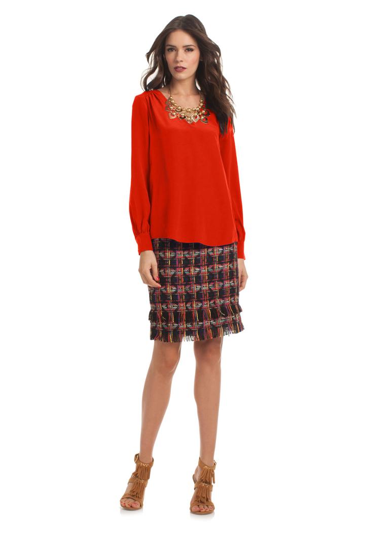 Trina Turk Trina Turk Enna Woven Top - Popart/modmagenta - Size L