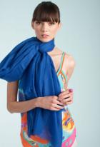 Trina Turk Trina Turk Cashmere Scarf - Cabanablue - Size O/s