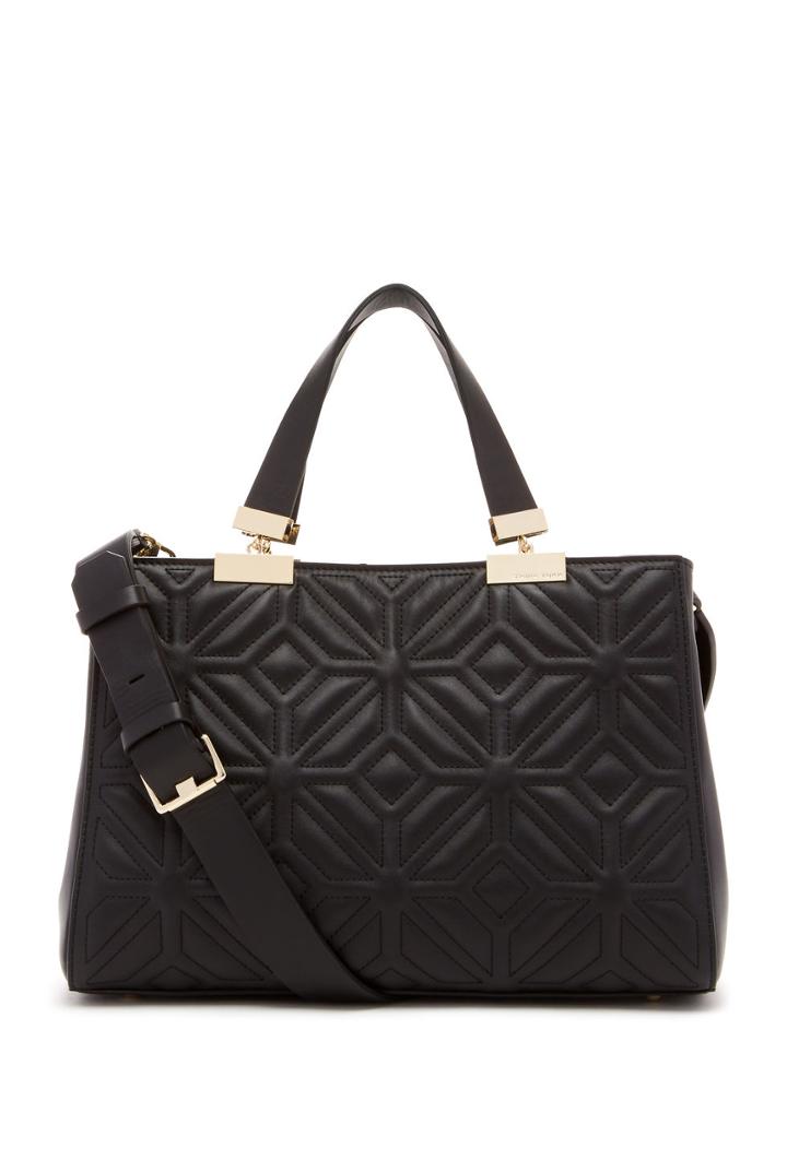 Trina Turk Trina Turk Modern Muse Satchel Quilted - Black - Size O/s