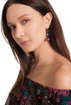 Trina Turk Trina Turk Confetti Stone Drop Earring - Pink - Size Fit Guide