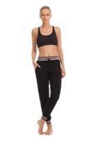 Trina Turk Trina Turk Fleece Track Jogger Pant - Black - Size L