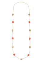 Trina Turk Trina Turk Disc And Square Station Necklace - Pepper - Size O/s
