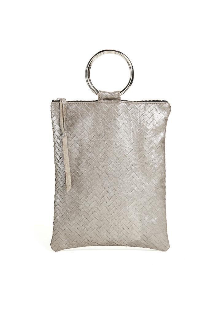 Trina Turk Trina Turk Laine Ring Clutch - Silver - Size O/s