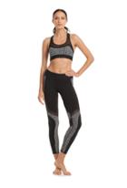 Trina Turk Trina Turk Check Me Out Sport Bra - Black - Size S