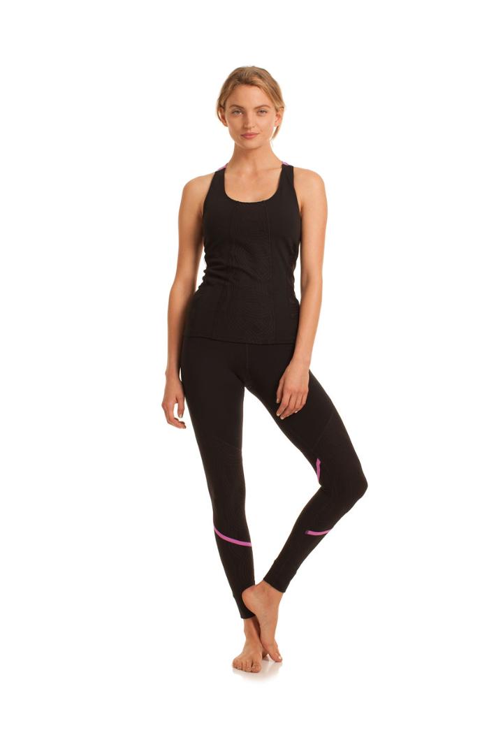 Trina Turk Trina Turk Swirl Jacquard Sports Tank - Black - Size L