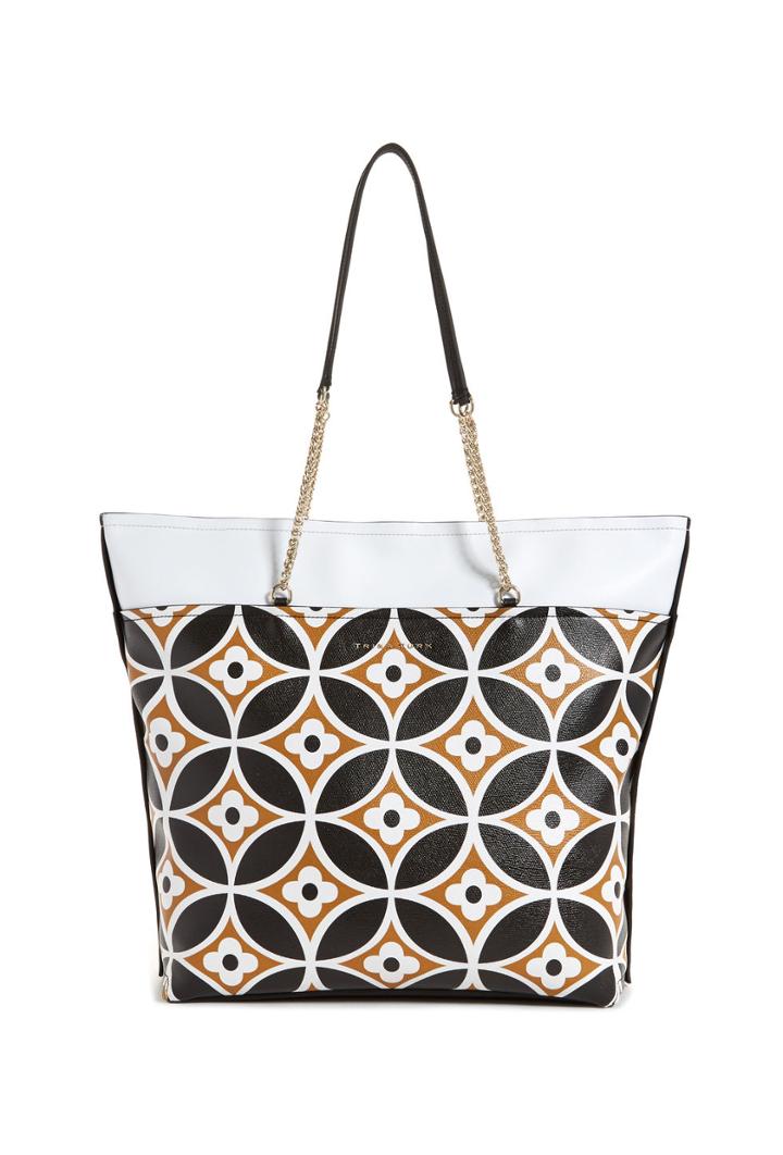 Trina Turk Trina Turk Breeze Block Maddox Tote - Multicolor - Size Fit Guide